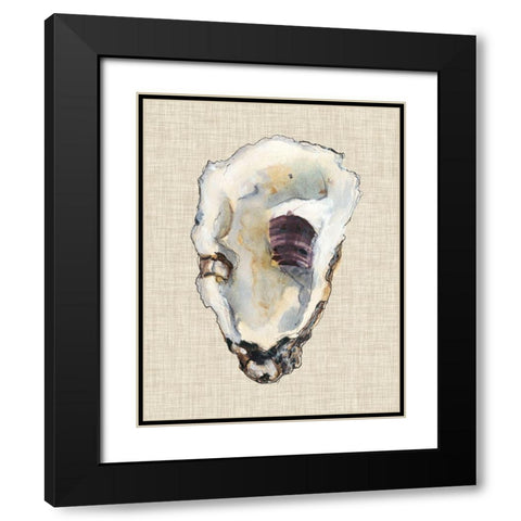 Oyster Shell Study III Black Modern Wood Framed Art Print with Double Matting by Willett, Michael