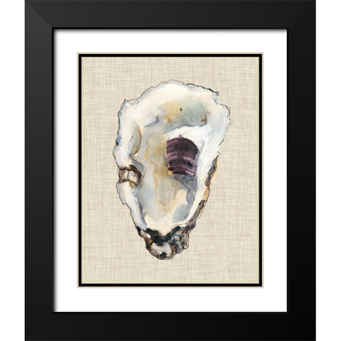 Oyster Shell Study III Black Modern Wood Framed Art Print with Double Matting by Willett, Michael
