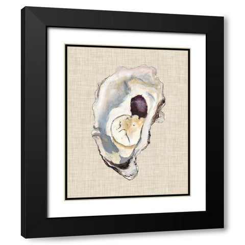 Oyster Shell Study IV Black Modern Wood Framed Art Print with Double Matting by Willett, Michael