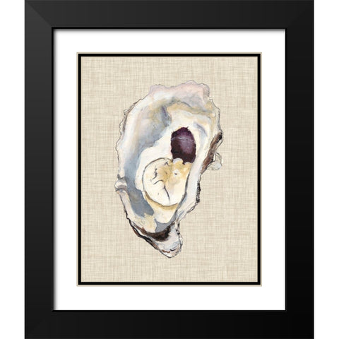 Oyster Shell Study IV Black Modern Wood Framed Art Print with Double Matting by Willett, Michael
