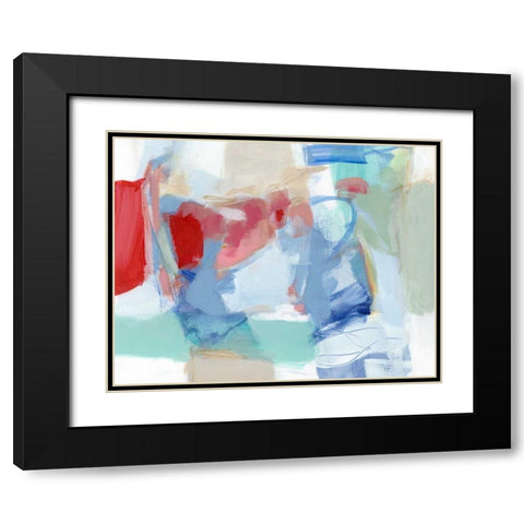 Roundabout I Black Modern Wood Framed Art Print with Double Matting by Long, Christina