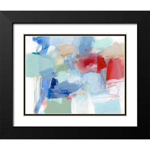 Roundabout II Black Modern Wood Framed Art Print with Double Matting by Long, Christina