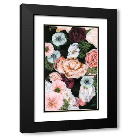 Noir Arrangement I Black Modern Wood Framed Art Print with Double Matting by Wang, Melissa