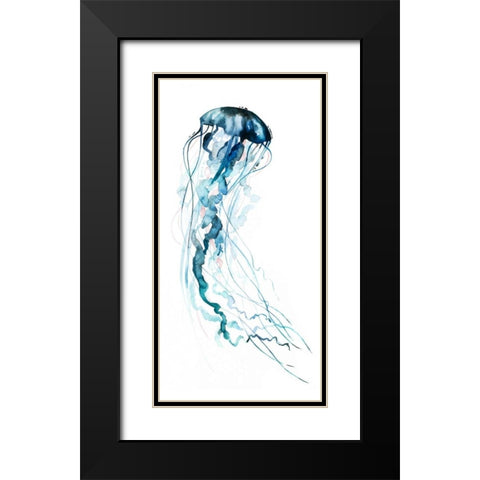 Electric Tangle II Black Modern Wood Framed Art Print with Double Matting by Popp, Grace