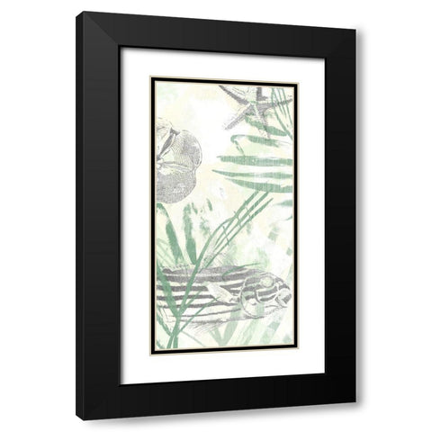 Sand and Surf I Black Modern Wood Framed Art Print with Double Matting by Vess, June Erica