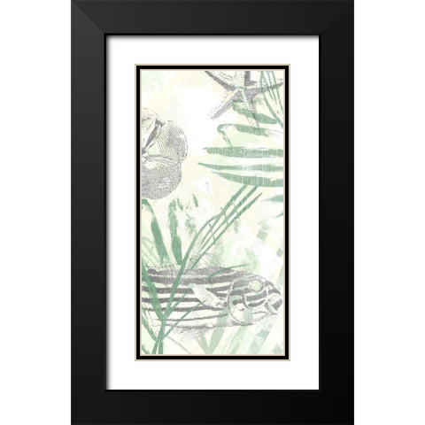 Sand and Surf I Black Modern Wood Framed Art Print with Double Matting by Vess, June Erica