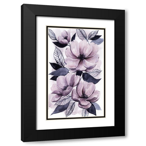 Lavender Burst II Black Modern Wood Framed Art Print with Double Matting by Popp, Grace