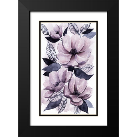 Lavender Burst II Black Modern Wood Framed Art Print with Double Matting by Popp, Grace