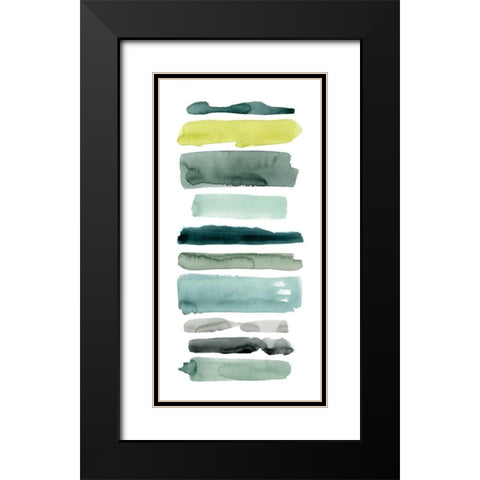 Sea Strokes I Black Modern Wood Framed Art Print with Double Matting by Popp, Grace