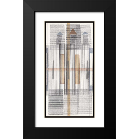 Pinnacle II Black Modern Wood Framed Art Print with Double Matting by Galapon, Nikki