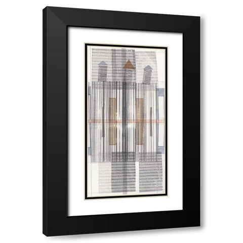 Pinnacle III Black Modern Wood Framed Art Print with Double Matting by Galapon, Nikki