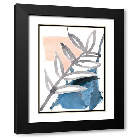 Oceana II Black Modern Wood Framed Art Print with Double Matting by Stramel, Renee W.