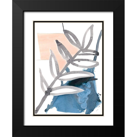 Oceana II Black Modern Wood Framed Art Print with Double Matting by Stramel, Renee W.
