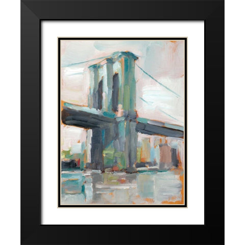Contemporary Bridge II Black Modern Wood Framed Art Print with Double Matting by Harper, Ethan