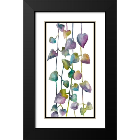 Climb II Black Modern Wood Framed Art Print with Double Matting by Zarris, Chariklia