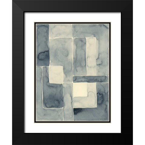 Blockade I Black Modern Wood Framed Art Print with Double Matting by Lam, Vanna