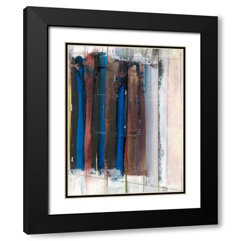 Art Notebook I Black Modern Wood Framed Art Print with Double Matting by Fuchs, Jodi