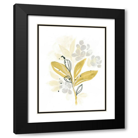 The Minimalist Garden II Black Modern Wood Framed Art Print with Double Matting by Vess, June Erica