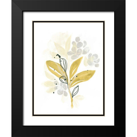 The Minimalist Garden II Black Modern Wood Framed Art Print with Double Matting by Vess, June Erica