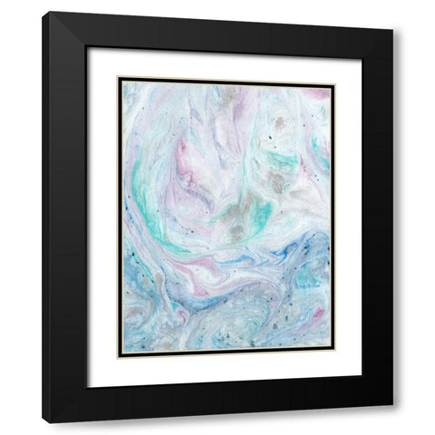 Marble I Black Modern Wood Framed Art Print with Double Matting by Ludwig, Alicia