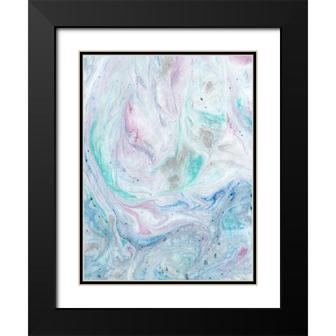 Marble I Black Modern Wood Framed Art Print with Double Matting by Ludwig, Alicia