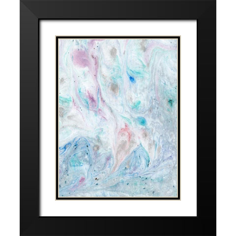 Marble II Black Modern Wood Framed Art Print with Double Matting by Ludwig, Alicia