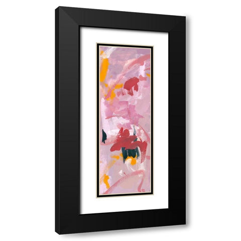 Composition 1a Black Modern Wood Framed Art Print with Double Matting by Wang, Melissa