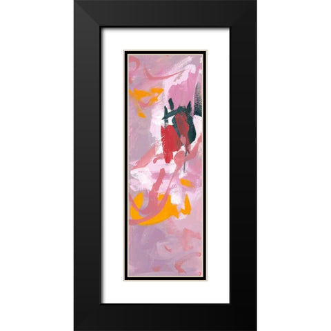 Composition 1b Black Modern Wood Framed Art Print with Double Matting by Wang, Melissa