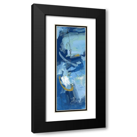 Composition 3b Black Modern Wood Framed Art Print with Double Matting by Wang, Melissa