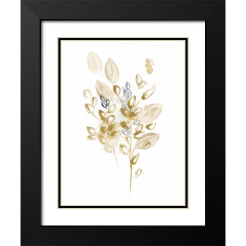 Bronze Spray II Black Modern Wood Framed Art Print with Double Matting by Vess, June Erica
