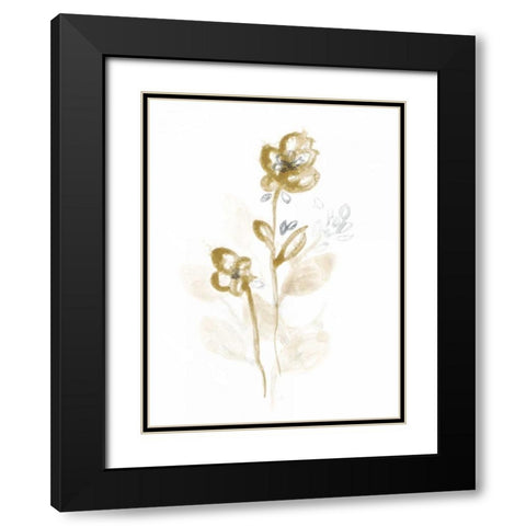 Bronze Spray III Black Modern Wood Framed Art Print with Double Matting by Vess, June Erica