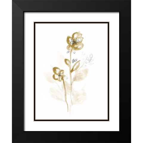 Bronze Spray III Black Modern Wood Framed Art Print with Double Matting by Vess, June Erica
