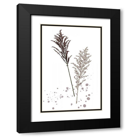 Botany Flower VI Black Modern Wood Framed Art Print with Double Matting by Wang, Melissa