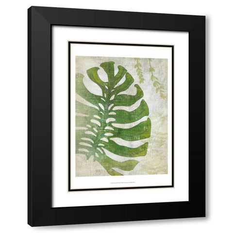 Frond III Black Modern Wood Framed Art Print with Double Matting by Zarris, Chariklia