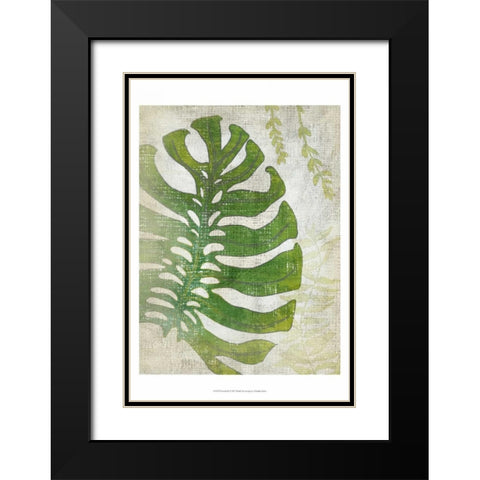 Frond III Black Modern Wood Framed Art Print with Double Matting by Zarris, Chariklia