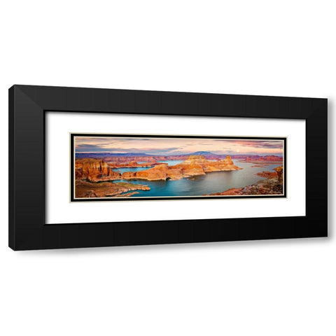Lake Canyon View III Black Modern Wood Framed Art Print with Double Matting by Drost, David
