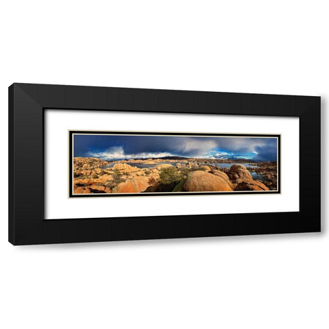 Lake Canyon View IV Black Modern Wood Framed Art Print with Double Matting by Drost, David