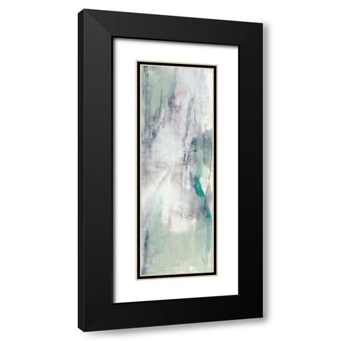 Indigo and Mint II Black Modern Wood Framed Art Print with Double Matting by Goldberger, Jennifer