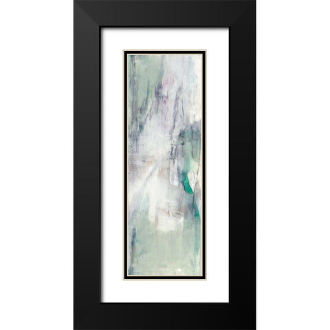 Indigo and Mint II Black Modern Wood Framed Art Print with Double Matting by Goldberger, Jennifer