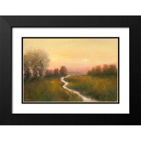 Enchanted Moment V Black Modern Wood Framed Art Print with Double Matting by Brothers, Bonnec