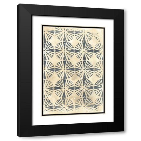 Ancient Textile I Black Modern Wood Framed Art Print with Double Matting by Vess, June Erica