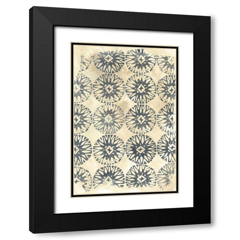 Ancient Textile II Black Modern Wood Framed Art Print with Double Matting by Vess, June Erica