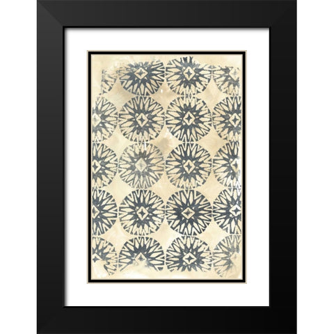 Ancient Textile II Black Modern Wood Framed Art Print with Double Matting by Vess, June Erica