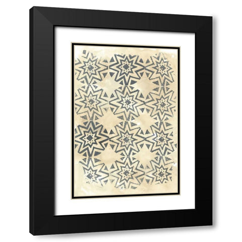 Ancient Textile IV Black Modern Wood Framed Art Print with Double Matting by Vess, June Erica