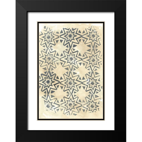 Ancient Textile IV Black Modern Wood Framed Art Print with Double Matting by Vess, June Erica