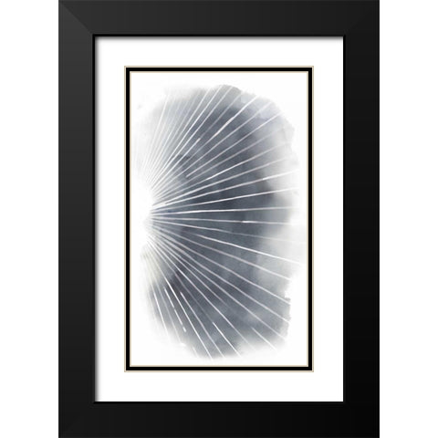 Rays II Black Modern Wood Framed Art Print with Double Matting by Popp, Grace