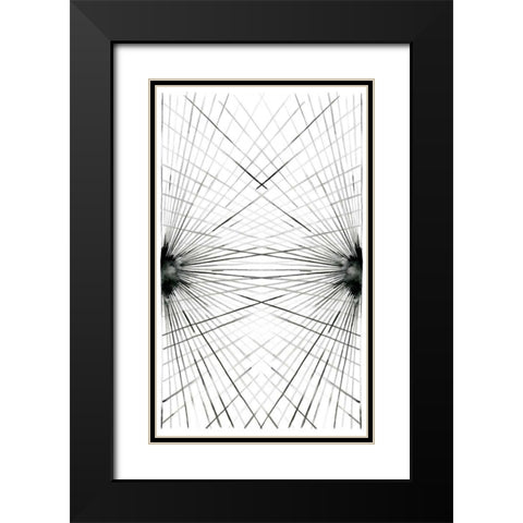 Rays III Black Modern Wood Framed Art Print with Double Matting by Popp, Grace