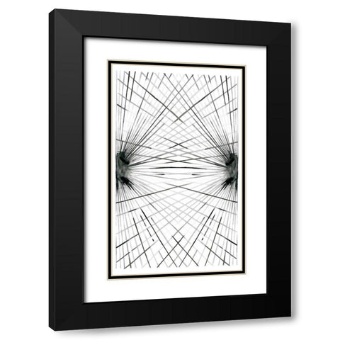 Rays IV Black Modern Wood Framed Art Print with Double Matting by Popp, Grace