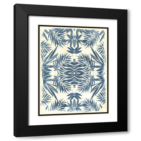 Tropical Kaleidoscope III Black Modern Wood Framed Art Print with Double Matting by Vess, June Erica