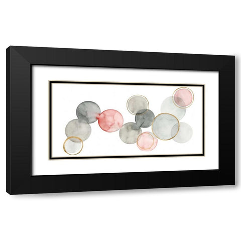 Gilded Spheres I Black Modern Wood Framed Art Print with Double Matting by Popp, Grace